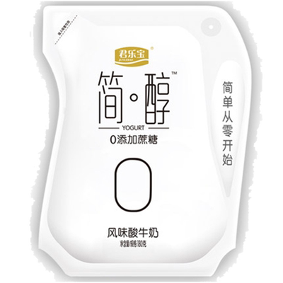 君乐宝酸奶简醇0蔗糖酸奶无蔗糖非低脂牛奶整箱酸奶180g官方授权
