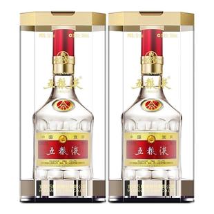 【正品保障】第八代五粮液52度普五浓香型白酒500ml*2瓶装带礼袋