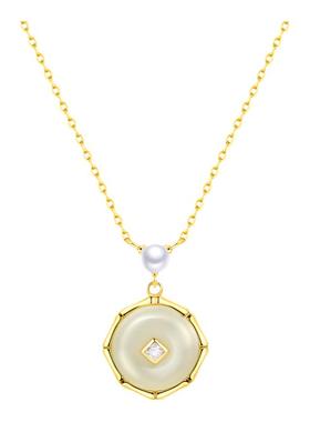 宫主和田玉银女项链生日礼物