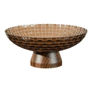 沥水水果盘客厅家用茶几零食摆放盘轻奢高颜值糖果前台办公室接待