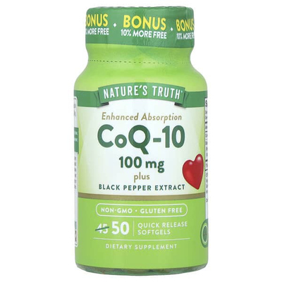 Nature's Truth,CoQ-10 Plus 黑胡椒提取物