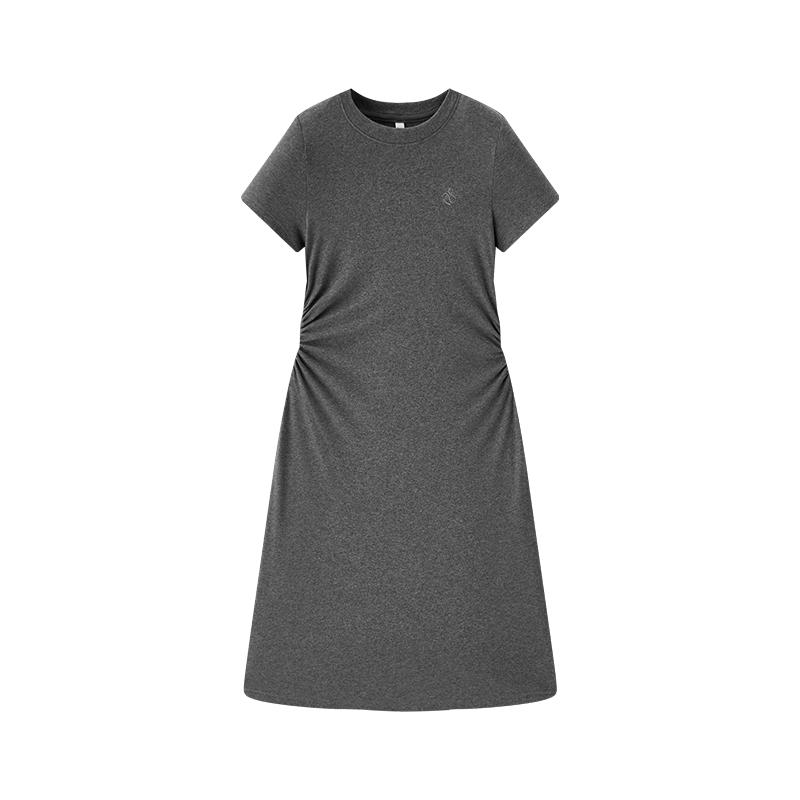 森马连衣裙女收腰T恤裙小心机夏季2025夏收腰显瘦美式辣妹polo裙