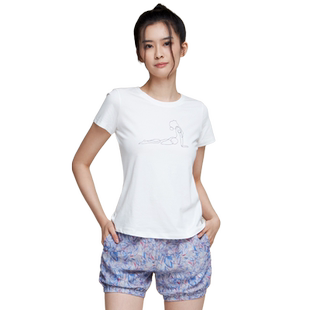 艾扬格练习服健身服瑜伽t恤上衣瑜伽团体夏短袖瑜伽服女短袖瑜伽