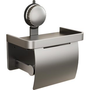 映生活卫生间厕纸盒厕所吸盘纸巾盒壁挂式抽纸架卷纸卫生纸置物架