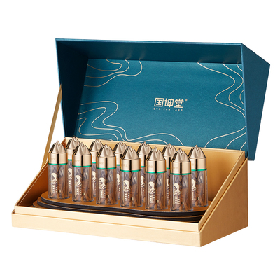 国坤堂野生虫草3根/克小金瓶礼盒