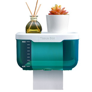 免打孔卫生间厕纸盒防水置物架家用壁挂式卷纸筒抽纸盒厕所纸巾盒