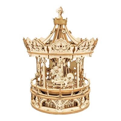 旋转木马礼物八音盒拼装