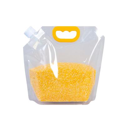 手提加厚透明啤酒汤料外卖打包袋