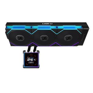 联力隐流2代360一体式水冷带屏幕CPU散热器无线风扇电脑ARGB冷排