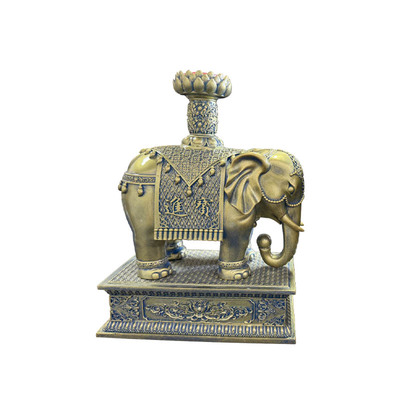 招财大象灯座酥油灯供灯烛台灯架