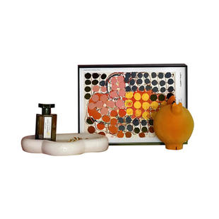 一匚 现代艺术多巴胺色系装饰画香水摆件 客厅玄关餐厅样板间软装