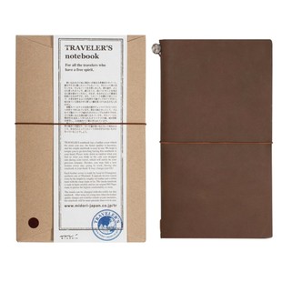 纵向书写 日本Traveler's Company旅行者手帐真皮封面TN护照本