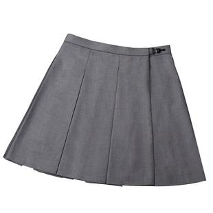姬物语八箱褶JK裙全箱褶黑色学院半身短裙大码灰色毕业绀色女百褶
