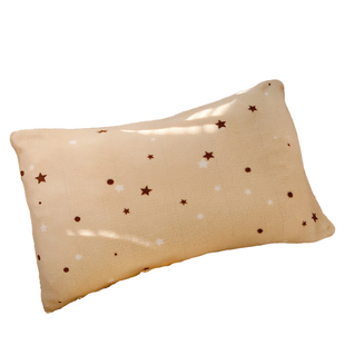 秋冬宝宝牛奶绒小枕头套加绒亲肤新生儿婴童加厚珊瑚绒幼儿园枕套