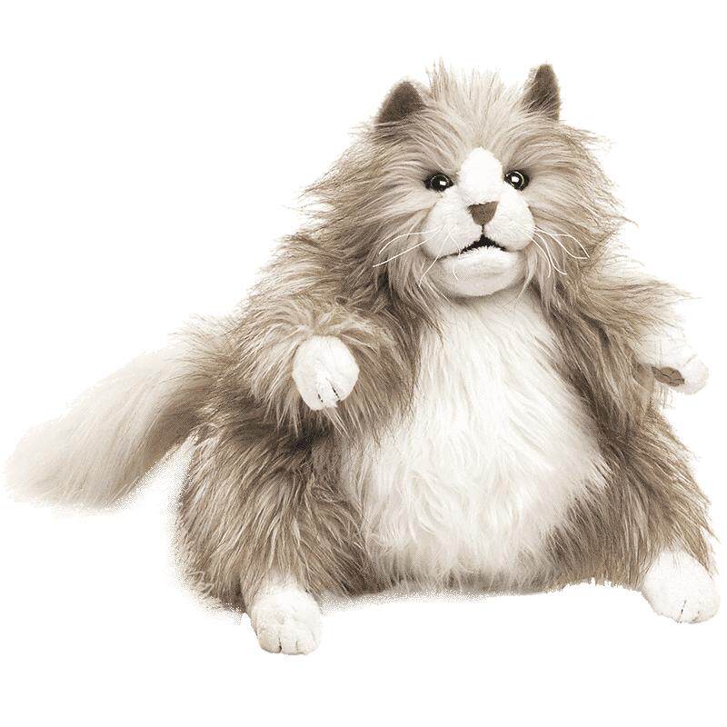 folkmanis毛绒玩具早教猫咪