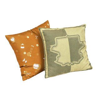 良渚博物院 良渚文化抱枕纹理靠枕文创可爱家居沙发毛绒靠背