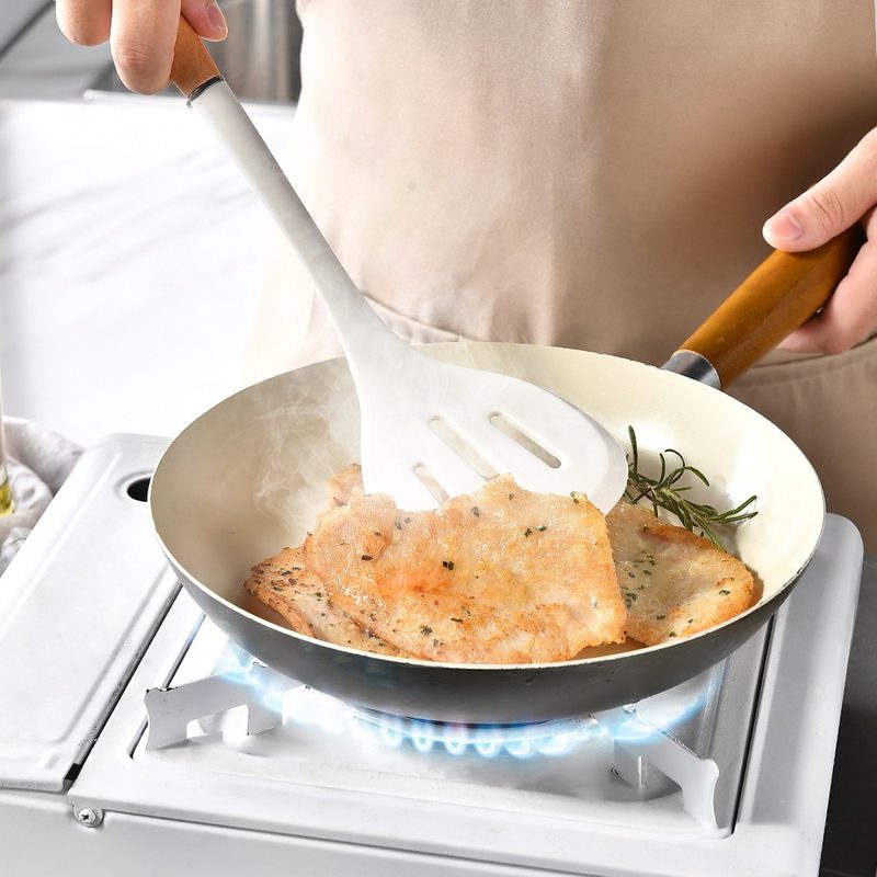 厨房工具木柄硅胶铲不粘锅炒菜耐高温套装铲子硅胶铲食品级汤勺