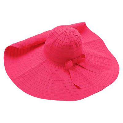 超大沿可定型遮阳帽女