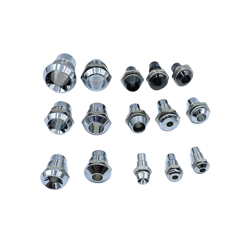 金属LED指示灯灯座灯套开孔6mm8mm10mm12mm14mm凹凸平头外壳 发光