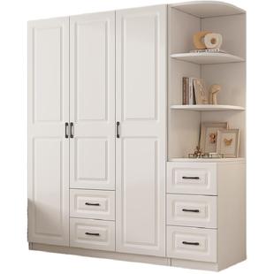 衣柜家用卧室简约现代出租屋用简易柜子小户型欧式平开门儿童衣橱