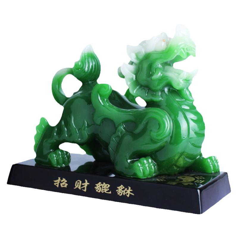 仿玉貔貅摆件招财镇宅皮丘客厅