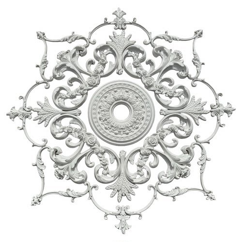 法式石膏灯盘欧式石膏线雕花灯盘客厅卧室餐厅灯盘