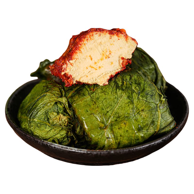 重庆特产菜叶子包的豆腐乳