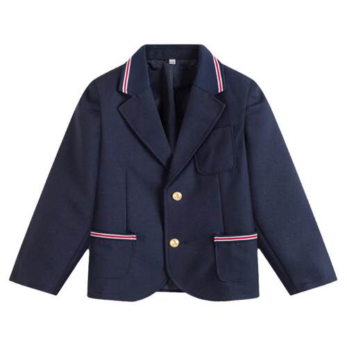 男女童校服春秋校服中小学生藏青色英伦学院风修身西服校服13Z103