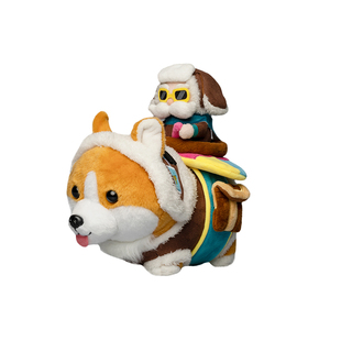 英雄联盟LOL愚人节系列柯基库奇毛绒常规款&炫彩款公仔游戏周边