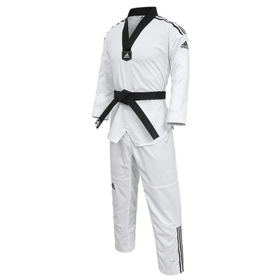Adidas竞技比赛高端三杠跆拳道服
