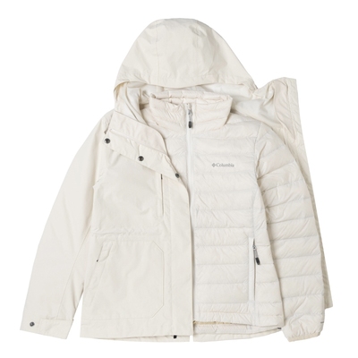 哥伦比亚25秋季新款女金点三合一防水冲锋衣鸭绒内胆羽绒服XR4528