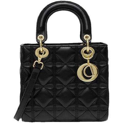 2025新款戴妃包小香风手提包真皮