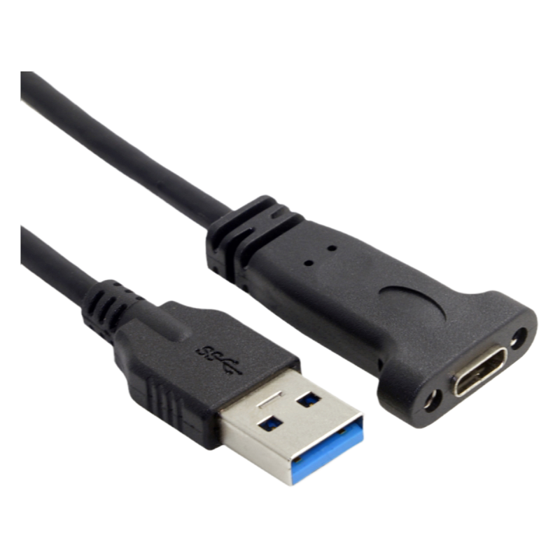 USB-A公对Type-C母信号转接线