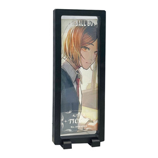 镭射票专用展示架桌面创意立体摆件拍立得小卡谷美拼图高级置物架