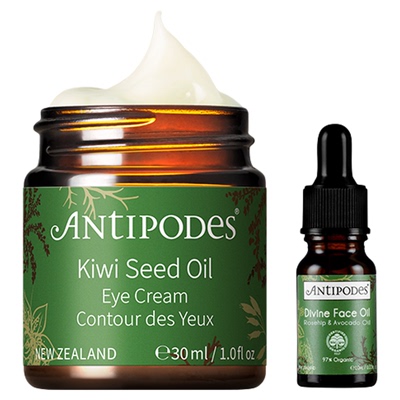 【正品套组】Antipodes奇异果眼霜30ml+Divine精油10ml淡化细纹