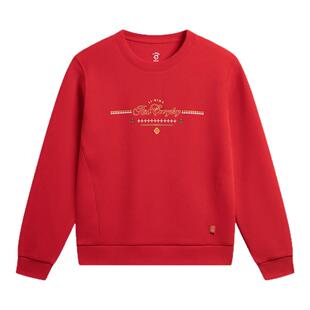 李宁女子套头无帽卫衣中国文化系列运动生活卫衣 AWDW106