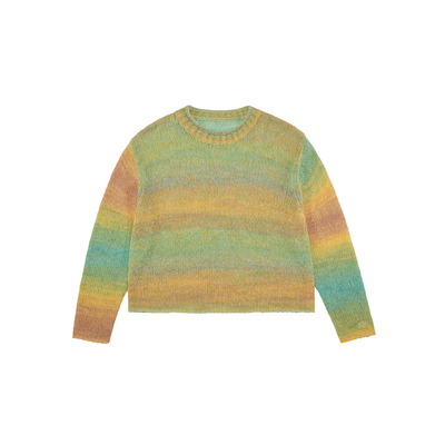 EK秋季彩色圆领纱线情侣毛衣