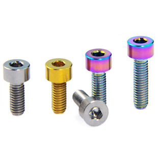 EFsolid钛合金螺丝柱头/锥头M4x8/10/12/15/25mm把立螺丝限位张力