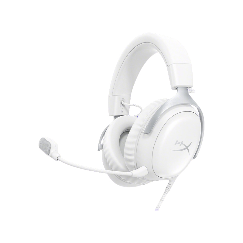 HyperX极度未知飓风3有线白耳机电竞FPS游戏电脑耳麦头戴式耳机