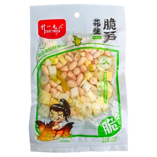 花生脆笋泡椒味200g花生竹笋泡椒花生零食下酒菜嫩笋休闲泡椒笋子