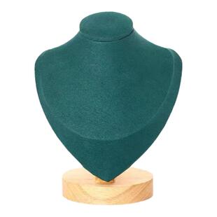 高档绒布人像项链展示架模特脖子首饰架项链吊坠挂架珠宝饰品架