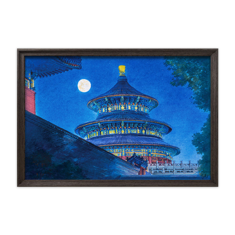 北京天坛拼图1000片带框生日礼物
