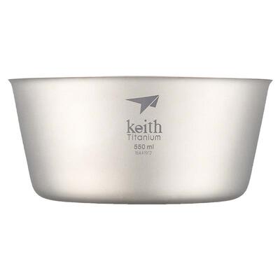 keith铠斯钛饭碗双层防烫隔热碗