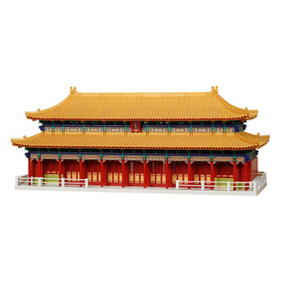 重拾营造故宫太和殿榫卯积木斗拱古建筑模型玩具生日礼物拼插积木