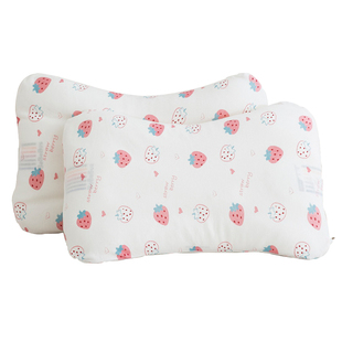 a类儿童枕套a面纯棉全棉婴儿宝宝护脊硅胶枕头套55x35适配bebebus