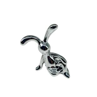 北欧现代电镀创意兔子摆件轻奢客厅汽车潮玩摆件电视柜房间装饰物