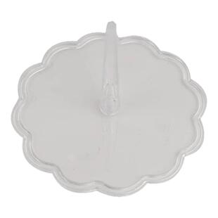 塑料蛋糕装饰摆件底托底座透明圆形梅花形蛋糕插件 烘焙工具100个