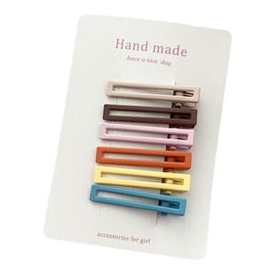 可爱彩色发夹女秋冬碎发侧边夹刘海前额鸭嘴发卡一字头发夹子头饰