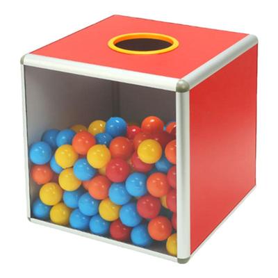 欧仕达抽奖箱四面透明奖箱无字款