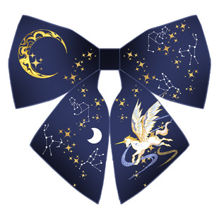 【月色星象】JK/DK小物定位金线提花织金领结【z星独角兽】现货